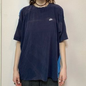 vintage nike blue oversized t-shirt - men’s size large